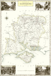 Map of Map of Hampshire