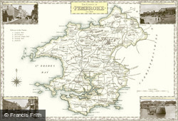 Map of Map of Pembrokeshire