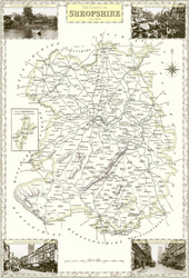 Map of Map of Shropshire