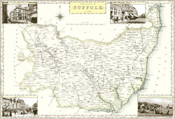 Map of Map of Suffolk