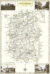 Map of Map of Wiltshire
