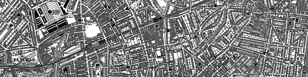 Old map of Barnsbury in 1894