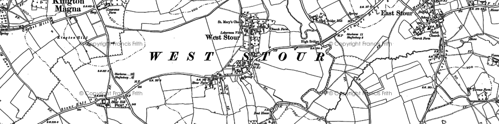 Old map of Bowden in 1900