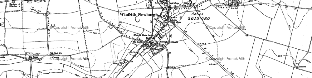 Old map of Blacknoll in 1886