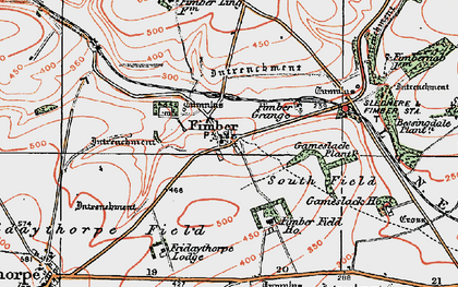 Old map of Fimber in 1924