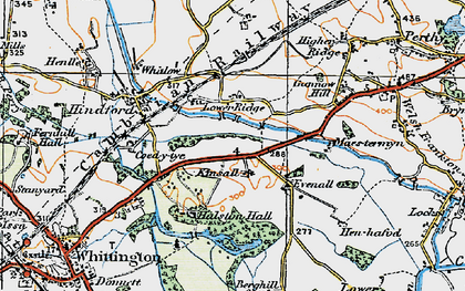 Old map of Kinsale in 1921