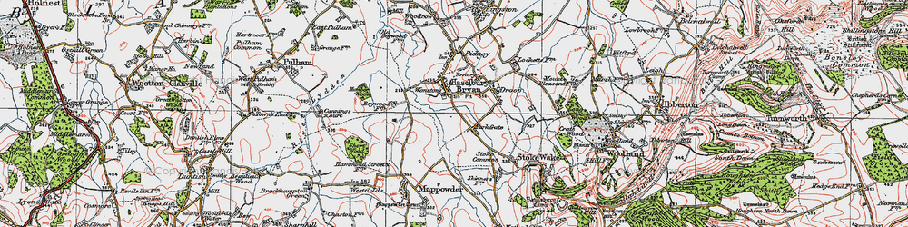 Old map of Park Gate in 1919