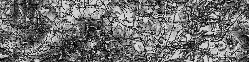 Old map of Atrim in 1898