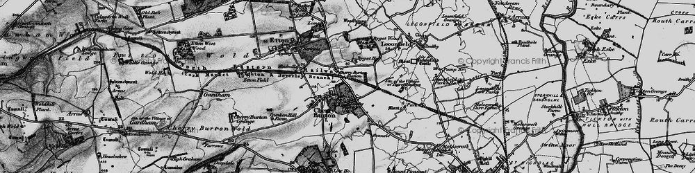 Old map of Cherry Burton in 1898