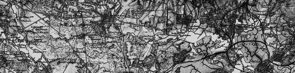 Old map of Organford in 1895