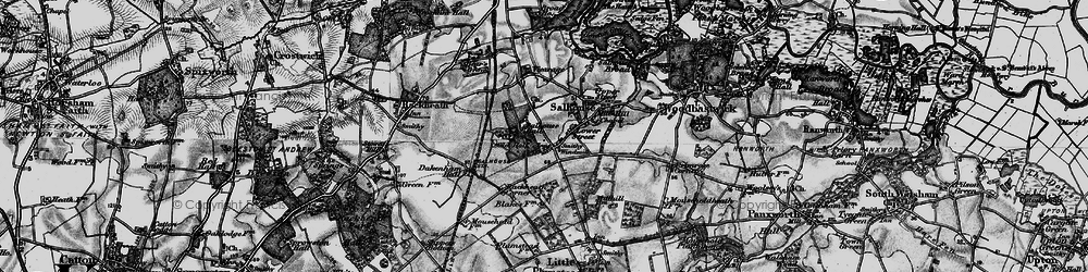 Old map of Salhouse in 1898
