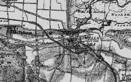 Old map of Wells-Next-The-Sea in 1899